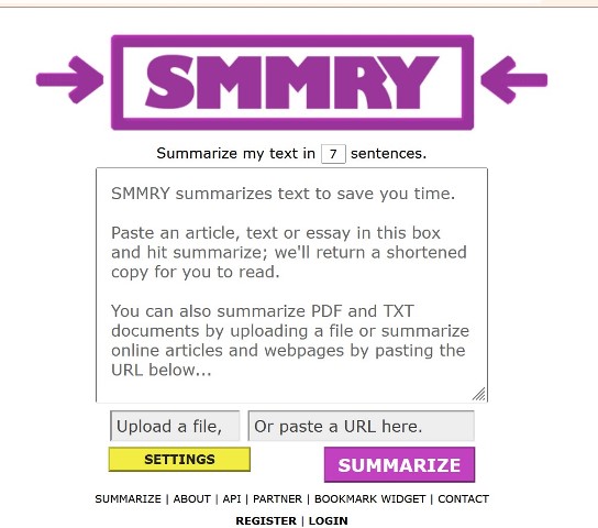 SMMRY - Apk Merangkum Online