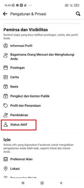 Status Aktif