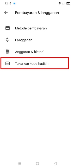 Tukarkan Kode Hadiah