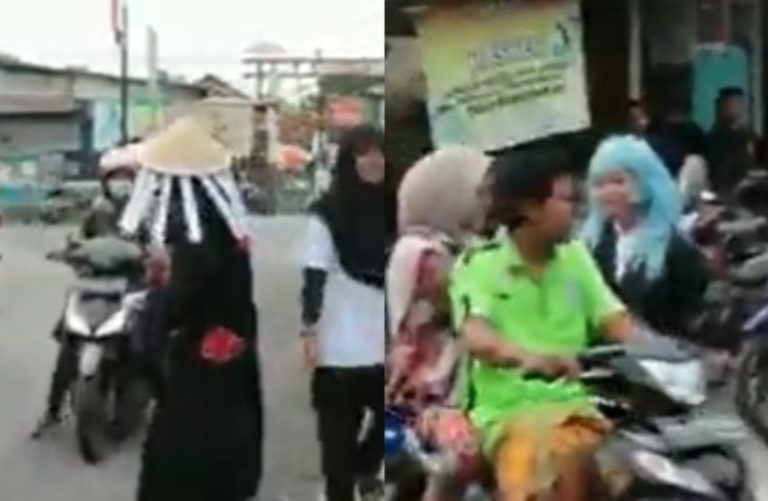 Viral Aksi Muda mudi Anime Lovers Bagi bagi Takjil di Jalanan Sambil Cosplay Unik