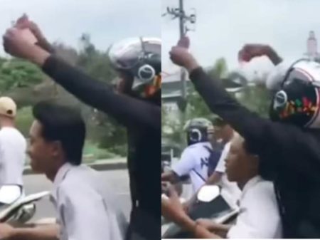 Viral Aksi Siswa SMA Konvoi Sambil Sebarkan Uang di Jalan Usai UAS Calon Crazy Rich