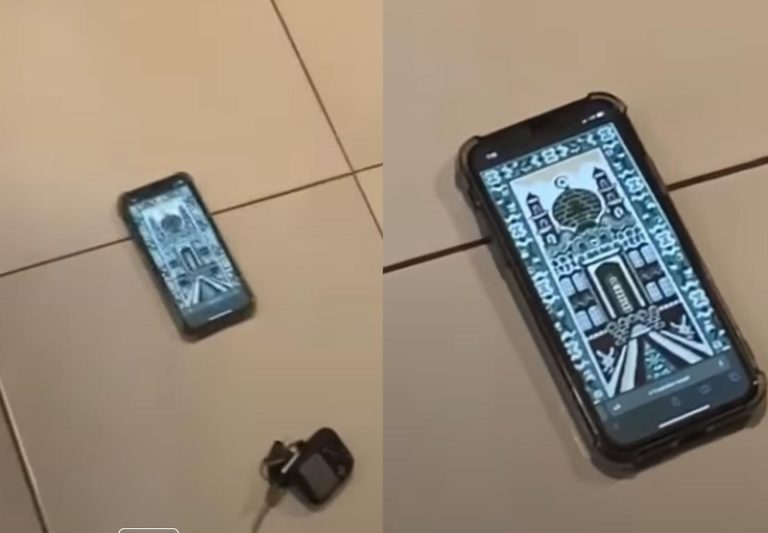 Viral Jamaah Pria Pakai Sajadah Virtual Saat Salat Berjamaah Endingnya Kena Hujatan