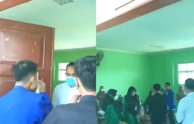 Viral Mahasiswa Marah marah Suruh Rekannya yang Sedang Belajar Ikut Demo