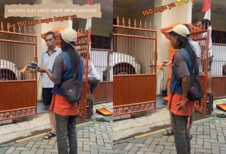 Viral Pengamen Ditantang Warga Nyanyi 150 Lagu di Depan Rumah Auto Ketar ketir