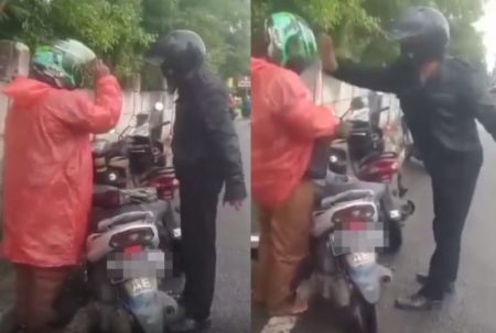 Viral Pria Diduga Polisi Pukul Kepala Driver Ojol Saat Minta Surat surat Kendaraan