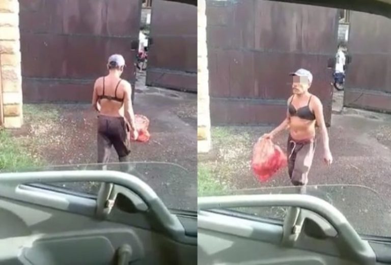Viral Video Bapak bapak Tukang Sampah Pakai Bra Saat Bekerja Kok Bisa