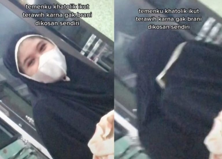 Viral Wanita Non Muslim Ikut Temannya Salat Tarawih di Masjid Ternyata ini Alasannya