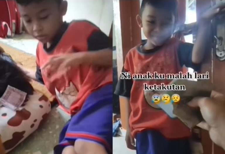 Bikin Heran Bocah ini Malah Ketakutan Saat Diberi Uang Ibunya Kok Bisa