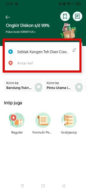 Isi Alamat Pengiriman