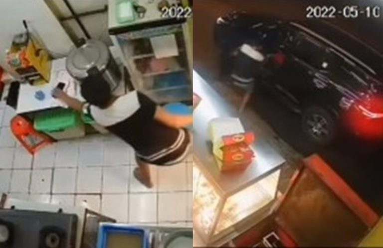 Padahal Naik Mobil Fortuner Pria ini Terekam Nekat Maling HP Penjaga Toko