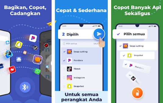 Pengirim Apl Kirim Aplikasi Lewat Bluetooth