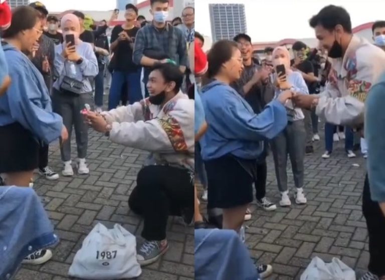 Penonton Ikut Baper Pria ini Lamar Sang Kekasih Saat Nonton Konser 1