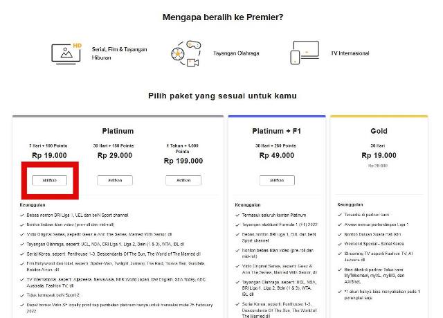 Pilih Paket yang Kamu Inginkan