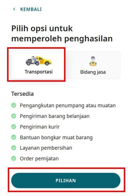 Pilih Transportasi