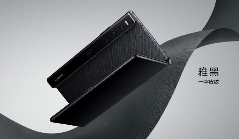 Ponsel lipat Huawei Mate Xs 2 warna hitam