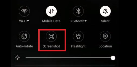 Screenshot HP Advan tanpa tombol