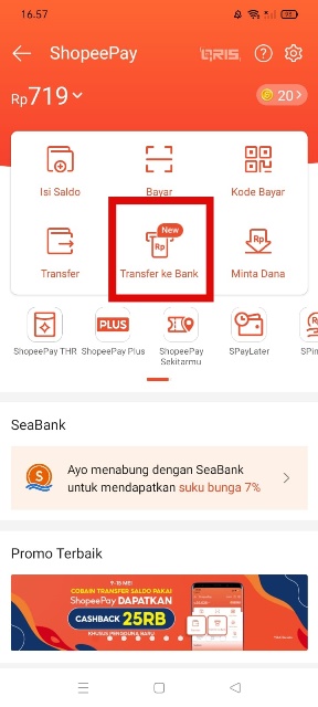 Transfer ke Bank