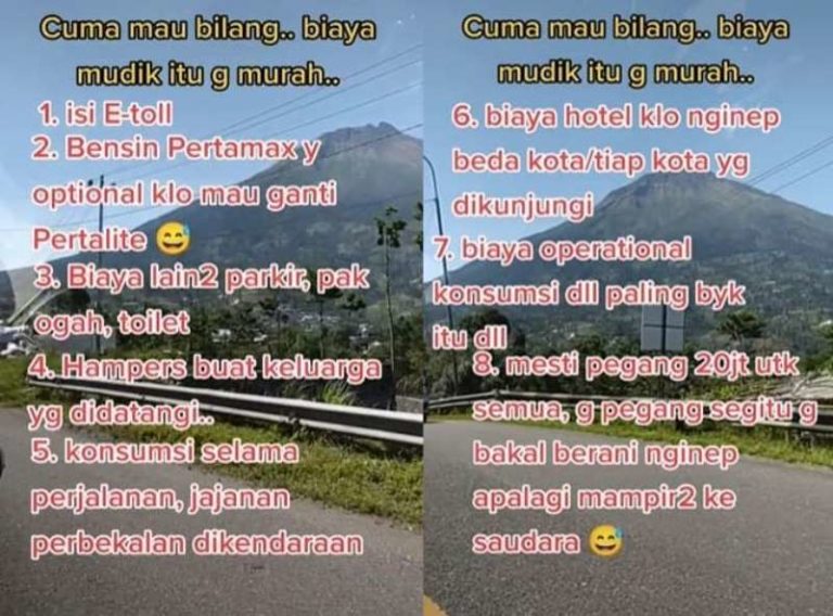 Viral Cerita Warganet Soal Pengeluaran Mudik yang Habiskan Rp 20 Juta Dalam Seminggu