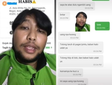 Viral Curhatan Driver Ojol Antar Pesanan ke Pelanggan yang Uangnya Kurang Bikin Ngelus Dada