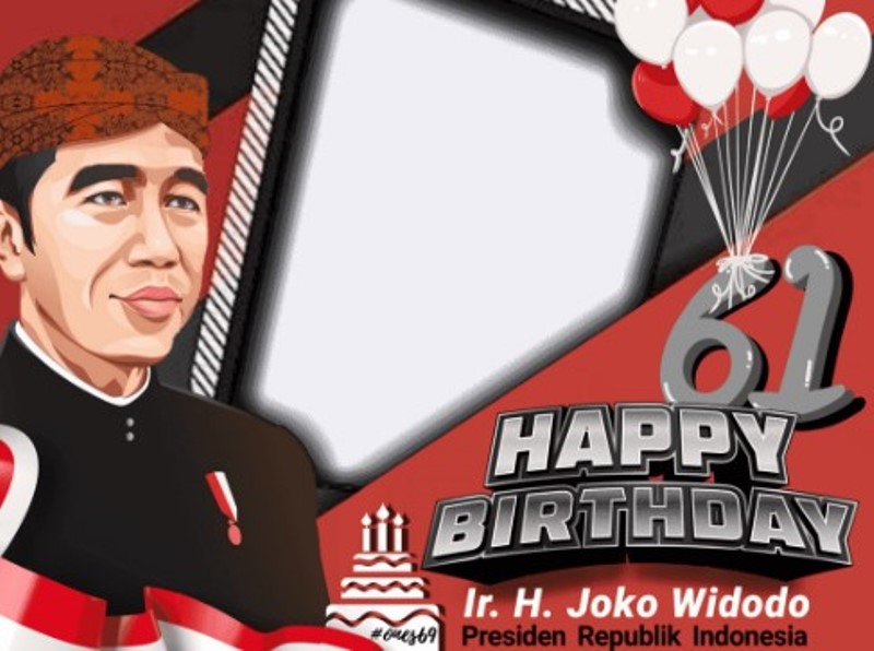 20 Link Twibbon Hari Ulang Tahun Presiden Jokowi ke 61