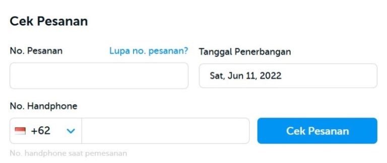 Cara Cek Tiket Pesawat