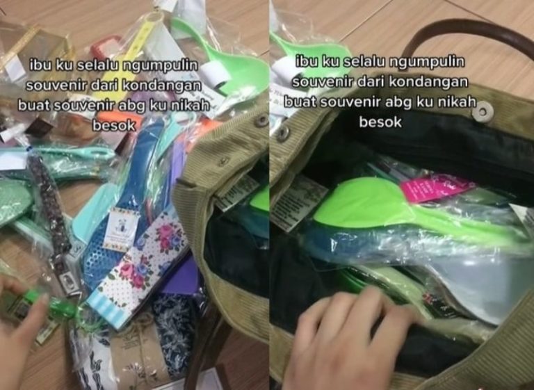 Gak Dipakai Ibu ini Kumpulkan Souvenir Tiap Kondangan Untuk Pernikahan Anaknya