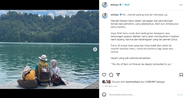 Screenshot Unggahan Akun Instagram @ataliapr