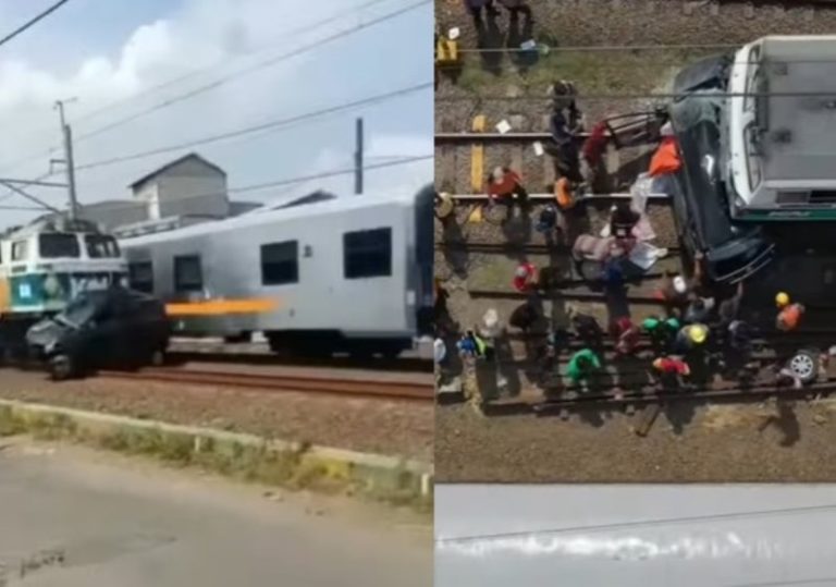 Tragis Mobil Avanza Tertabrak Kereta di Bekasi Terseret Sampai 1 KM