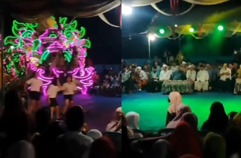 Viral Acara ini Tampilkan Wanita Bercelana Pendek Joget TikTok di Depan Penonton Berbusana Muslim