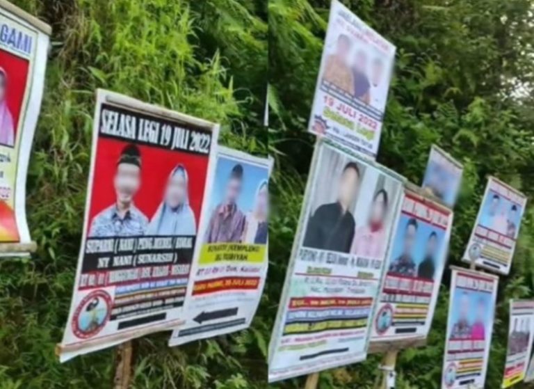 Viral Undangan Hajatan Warga di Trenggalek Pakai Banner Mirip Kampanye Caleg