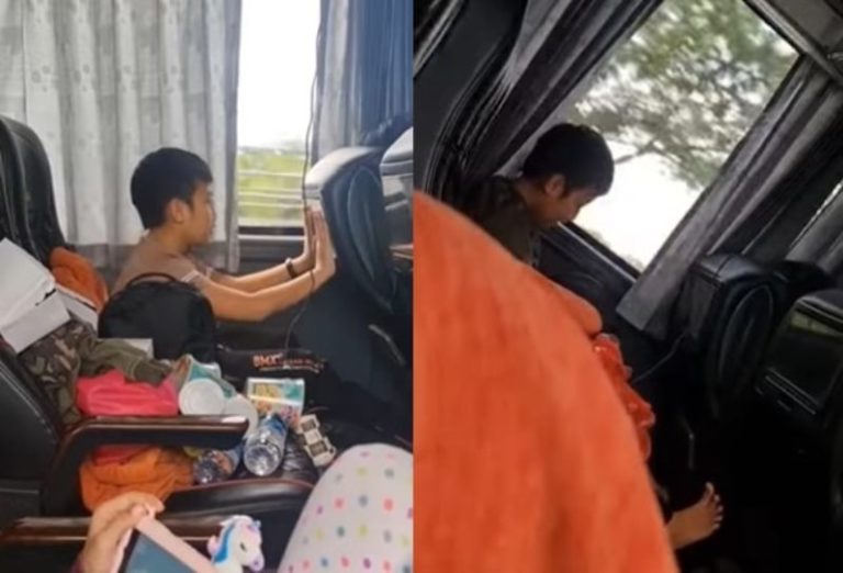 Viral Video Bocah Tayamum dan Salat Dalam Bus Saat di Perjalanan Ramai Dipuji