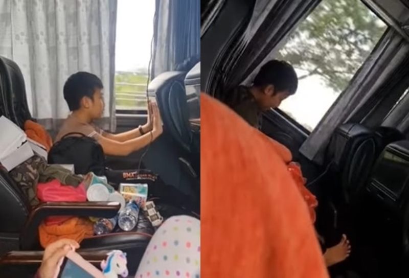 Viral Video Bocah Tayamum dan Salat Dalam Bus Saat di Perjalanan Ramai Dipuji