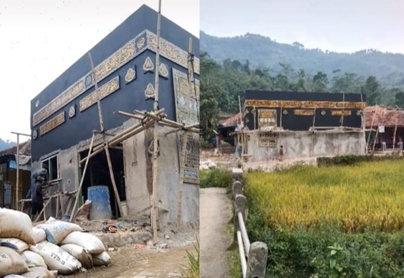 Viral Video Masjid Berbentuk Kabbah di Bandung Barat Bikin Takjub