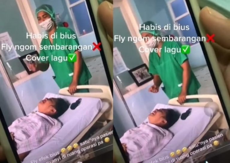 Viral Video Wanita Nyanyi Usai Dibius di Ruang Operasi, Berasa Lagi Konser Viral Video Wanita Nyanyi Usai Dibius di Ruang Operasi Berasa Lagi Konser