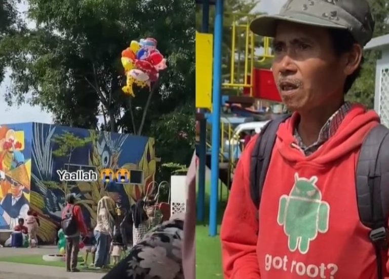 Balon Dagangannya Terbang Padahal Masih Banyak, Pedagang ini Panik Sampai Gemetar Balon Dagangannya Terbang Padahal Masih Banyak Pedagang ini Panik Sampai Gemetar