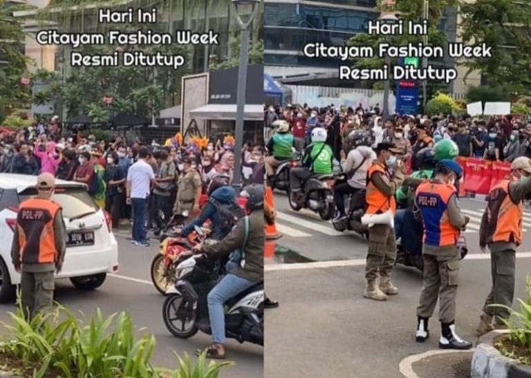Citayam Fashion Week Dikabarkan Resmi Ditutup Polisi Zebra Cross Untuk Nyebrang Bukan Fashion Show