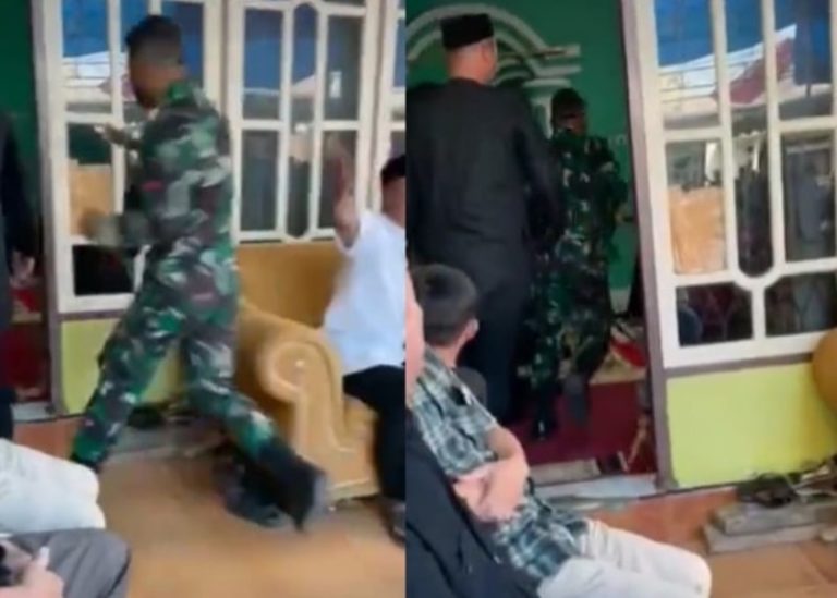 Dapat Kabar Ayah Meninggal Anggota TNI Berlari dan Nangis Histeris Saat Akan Lihat Jenazahnya
