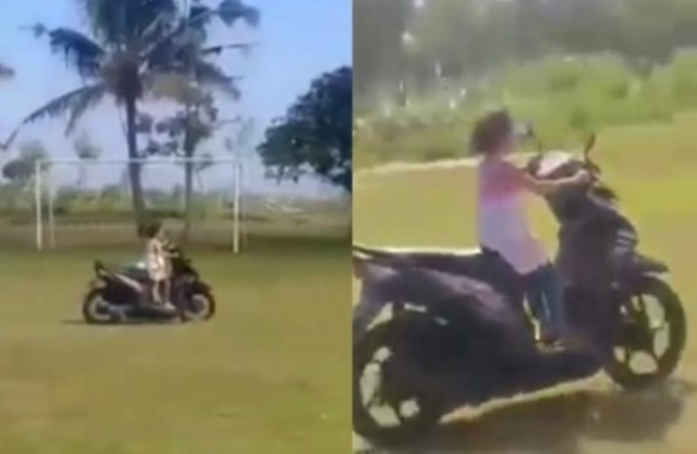 Duh Anak Kecil Sudah Belajar Naik Motor Padahal Kaki Belum Sampai