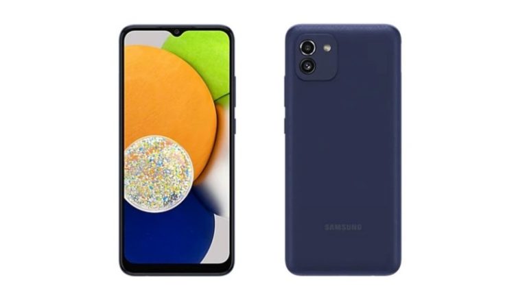 HP Samsung Galaxy A03 warna biru