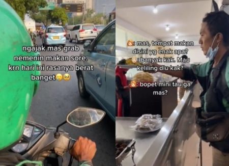 Saat Alami Hari Berat Wanita ini Pilih Deep Talk dengan Ojol Sambil Minta Ditemani Makan