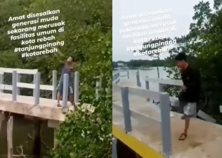 Sekelompok Remaja Rusak Fasilitas Umum Diduga Cuma Demi Konten Ramai Dikecam