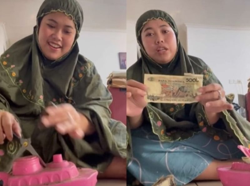 VIRAL Video Wanita Unboxing Celengan Zaman SD Isinya Bikin Takjub