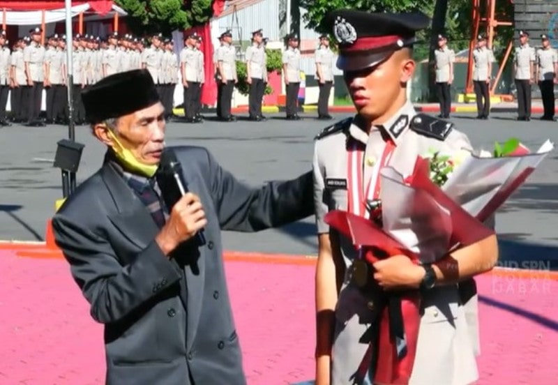 Viral Anak Sopir Angkot Berhasil Jadi Polisi Lulusan Terbaik Petuah Ayahnya Bikin Kagum