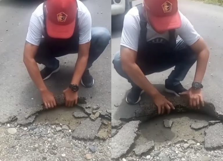 Viral Pria Mampu Gulung Aspal Pakai Tangan Kosong Bak Karpet, Publik Pertanyakan Kualitasnya Viral Pria Mampu Gulung Aspal Pakai Tangan Kosong Bak Karpet Publik Pertanyakan Kualitasnya