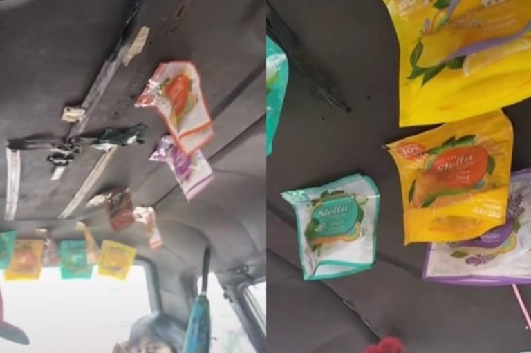 Viral Video Angkot Penuh Pengharum dengan Berbagai Aroma Auto Pusing