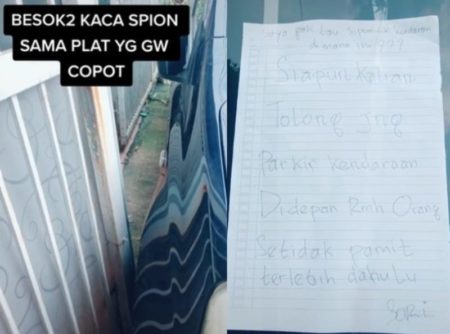 Ada Mobil Parkir Sembarangan Depan Rumah Wanita ini Kesal hingga Kempesin Bannya