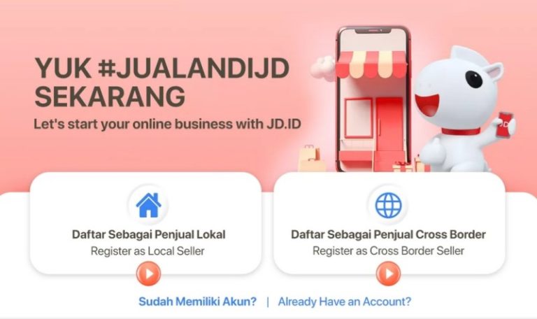 Cara Buka Toko di JD ID