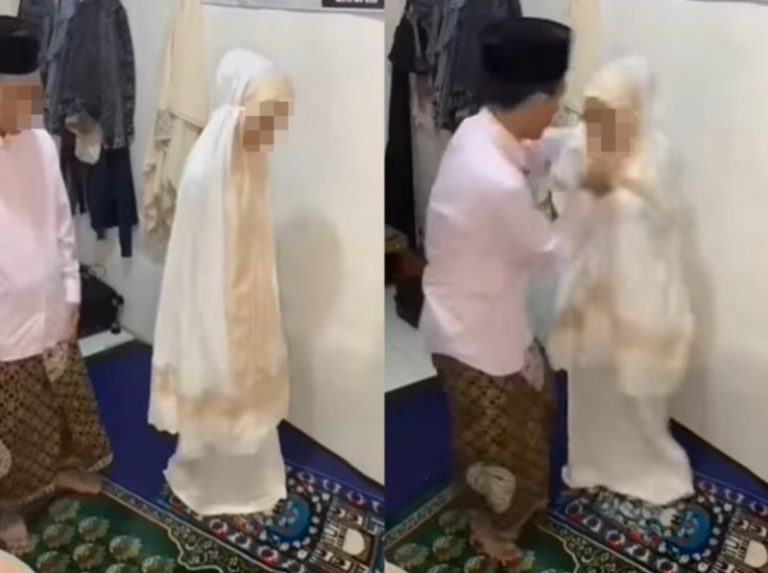 Pasangan ini Nekat Permainkan Salat Demi Konten Istri Jadi Imam Suami