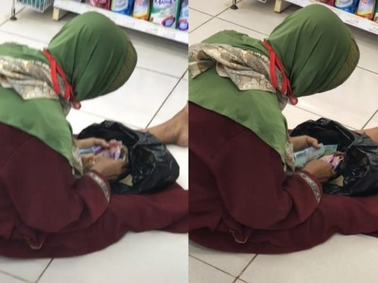 Viral Ibu ibu Diduga Pengemis Terekam Lagi Hitung Uang Jumlahnya Bikin Minder