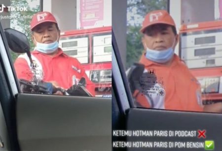 Viral Petugas Pom Bensin Berwajah Mirip Hotman Paris Bak Saudara Kembar